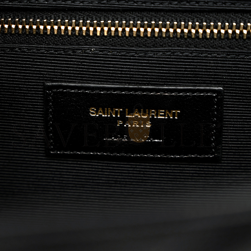 YSL ENVELOPE MATELASSE LARGE SHOULDER BAG IN BLACK 1543620 (31*22*7.5cm)